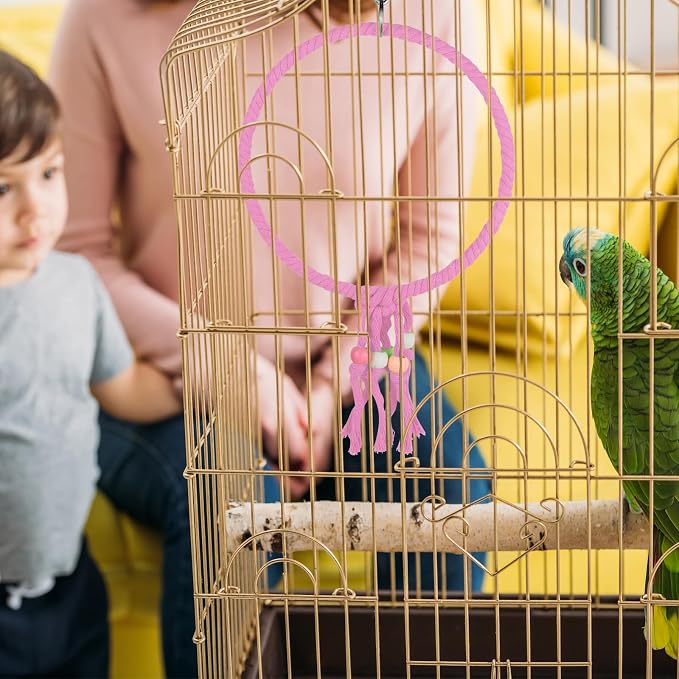 Bird Swing, 20 CM Diameter Hanging Parrot Swing - Image 6