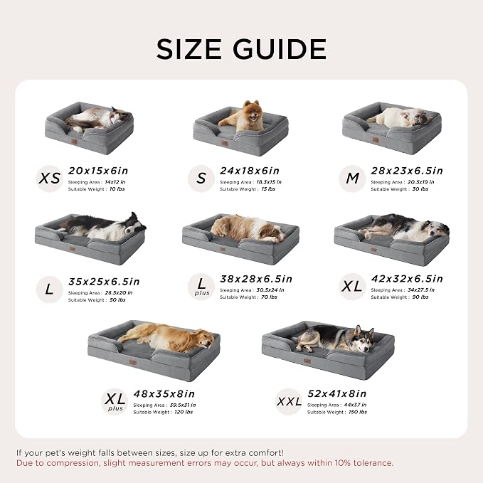 Bedsure Small Orthopedic Dog Bed - Image 7