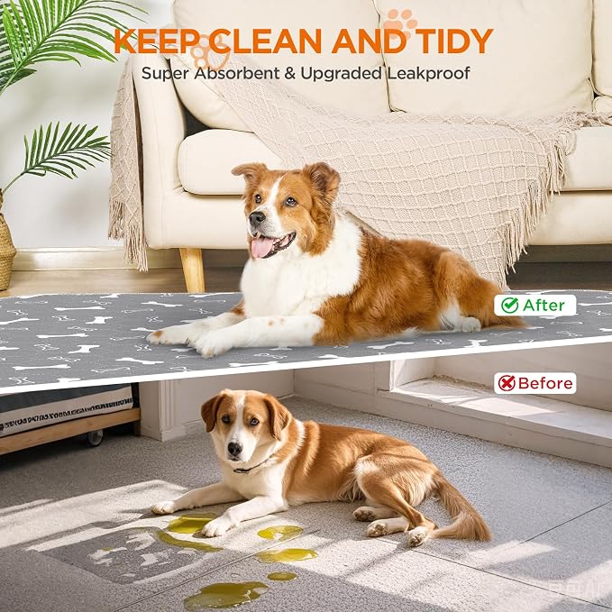 Washable Pee Pads for Dogs, 2 Pack Dog Pee Pads Washable, Waterproof Puppy Pads - Image 6