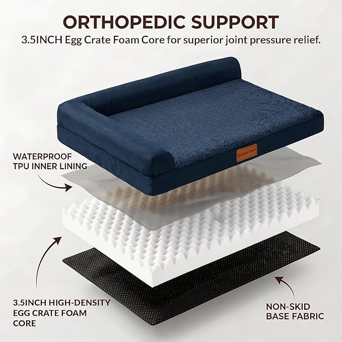 Patas Lague Orthopedic Jumbo Dog Bed - Image 5
