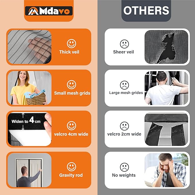 Magnetic Screen Door, Door Screen Magnetic Closure-Keeps Bugs Out Let Breeze in - Image 4