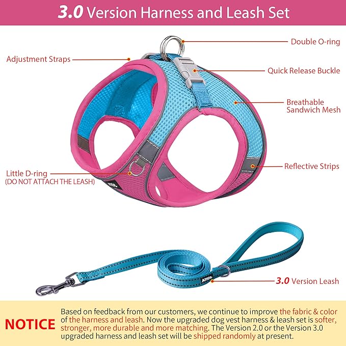 AIITLE Comfortable Dog Harness and Leash Set - Image 3