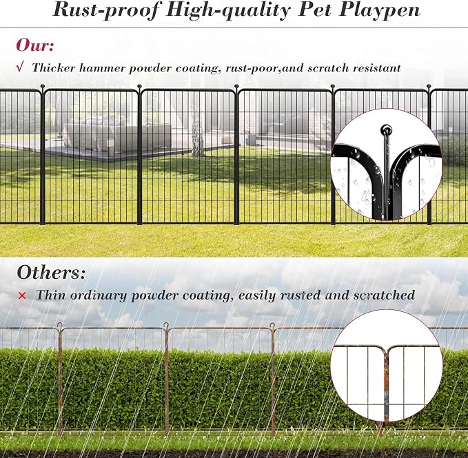 Dog Playpen Outdoor 40 inch 16 Panels Indoor Dog Pen - Image 4