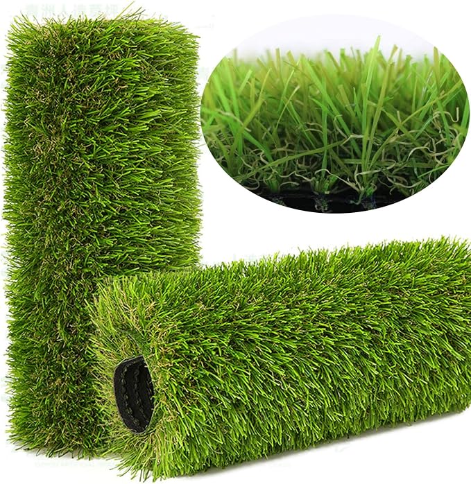 Artificial Grass Rug Outdoor Indoor 10FTX76FT Fake Grass Carpet Green Synthetic by NINXIANG