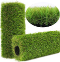 Artificial Grass Rug Outdoor Indoor 4FTX10FT Fake Grass Carpet Green Synthetic by NINXIANG
