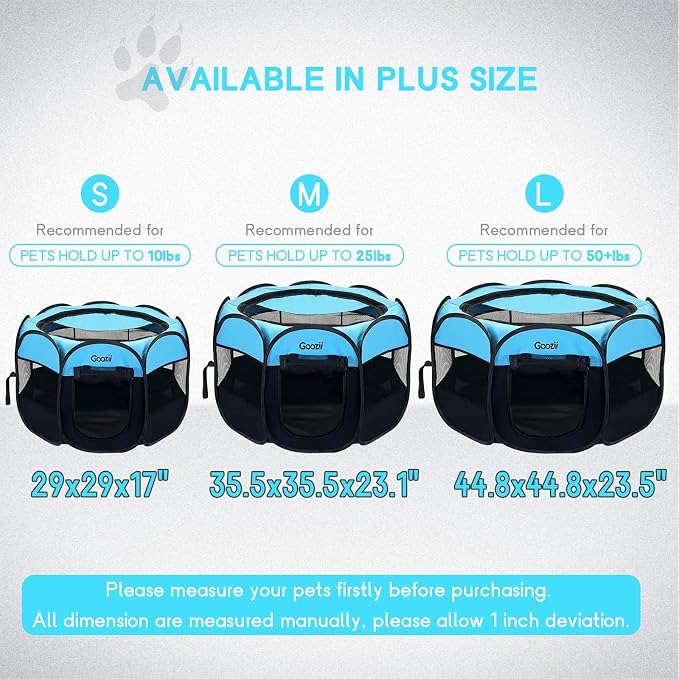 Dog Playpen for Large Dogs Portable Collapsible, Indoor Outdoor Cat Pet Puppy - Image 2