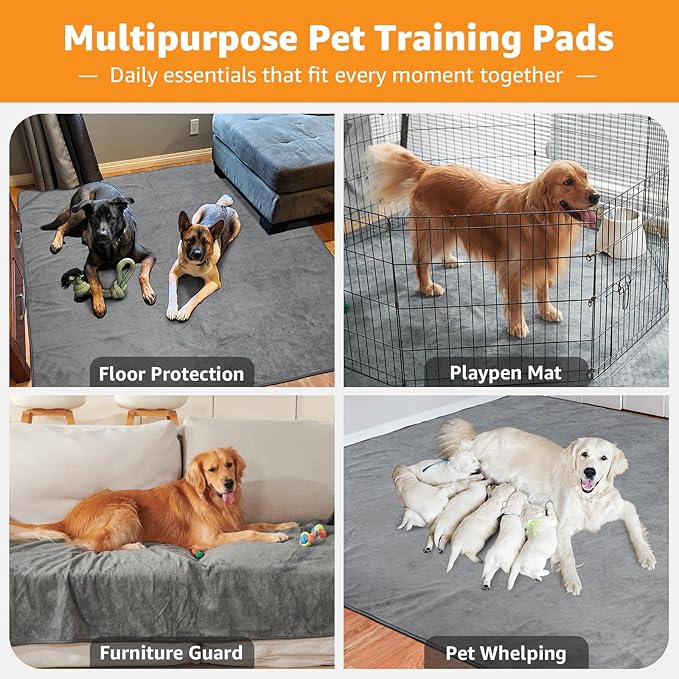 Wahsalbe Puppy Pads 2 Pack, 41x41 Washable Pee Pads Whelping Pads, Absorb Dog - Image 4