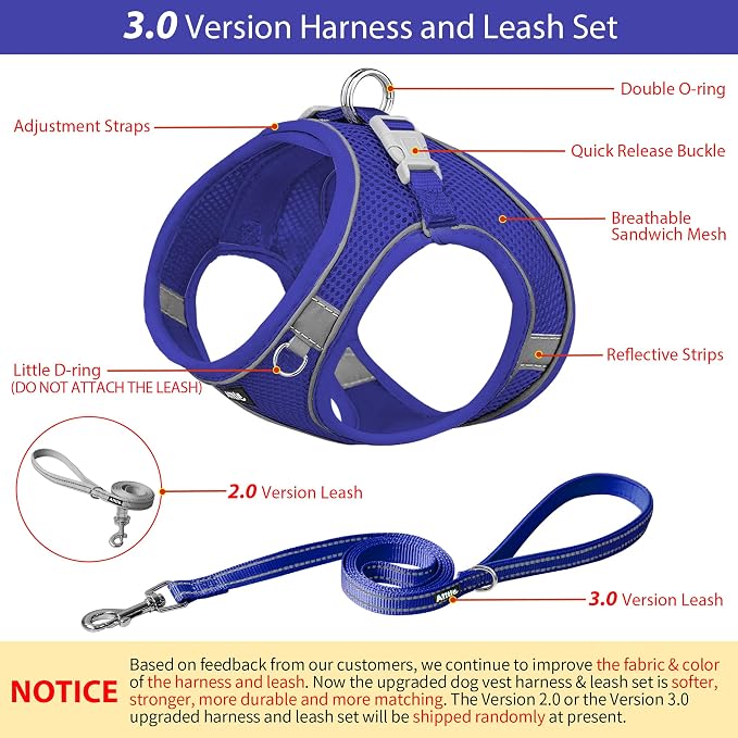 AIITLE Easy Walk Dog Harness and Leash Set - Image 4