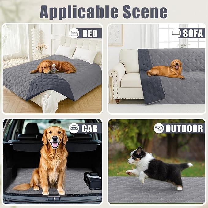 Smiry Waterproof Dog Bed Cover Blanket 40x90, Soft Reversible Pet Blanket - Image 5