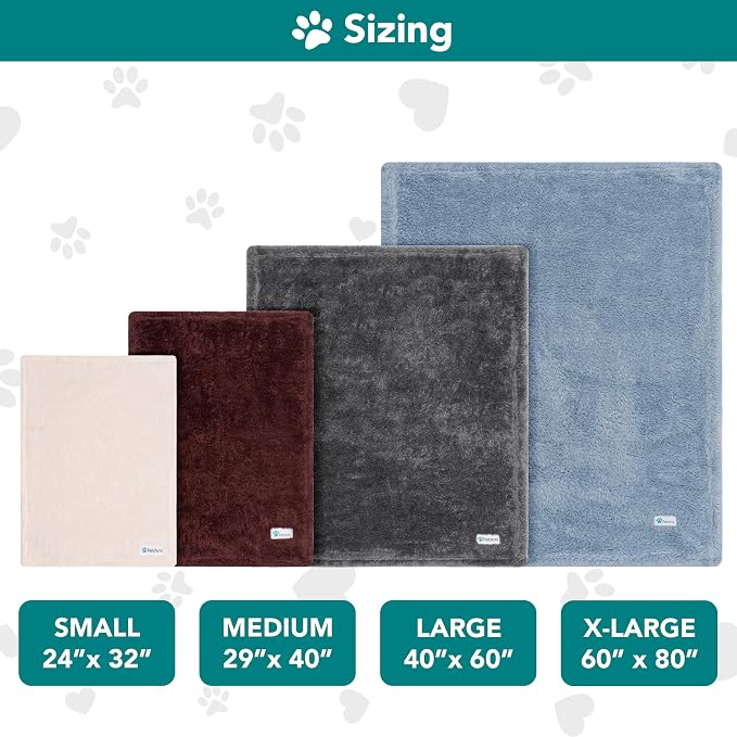 PetAmi Dog Blanket for Large Medium Dogs Blue, Fluffy Soft Puppy Blanket - Image 7