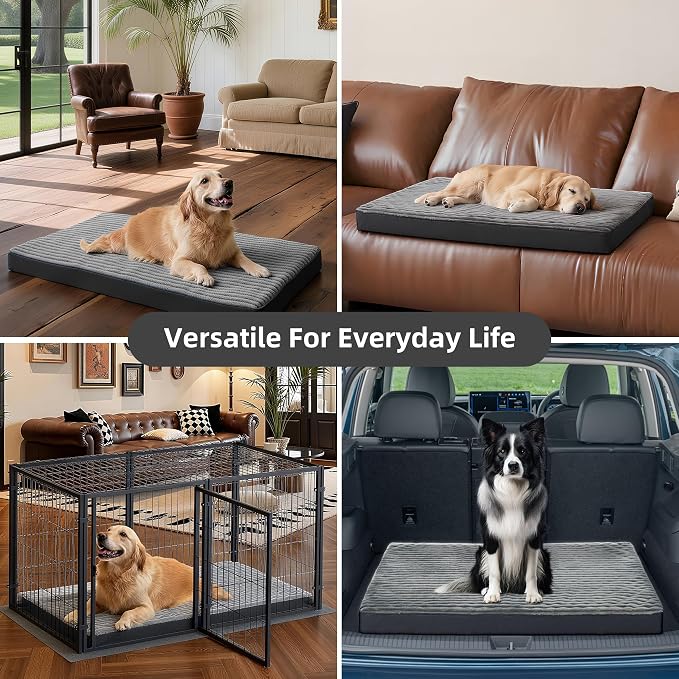 Dog Bed Large Sized Dogs, Orthopedic Flannel Pet Bed - Image 6