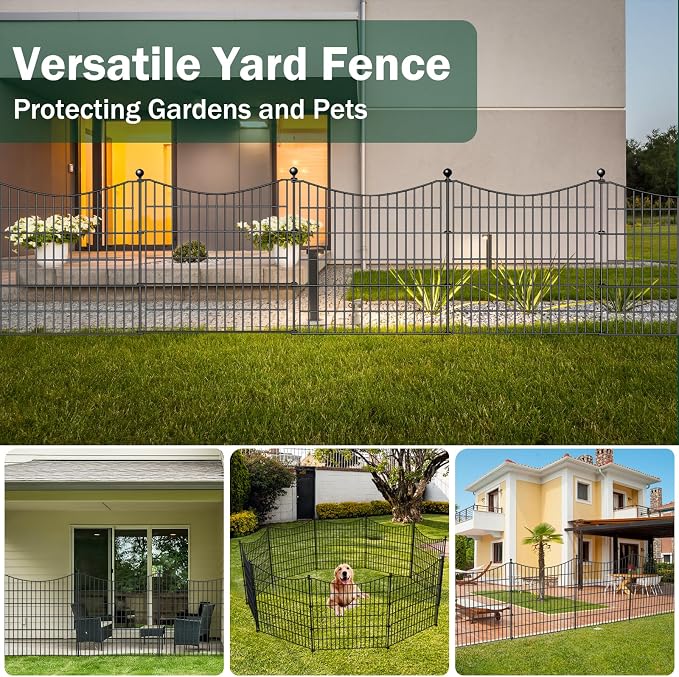 15 Panels No Dig Dog Fence Outdoor - Image 6