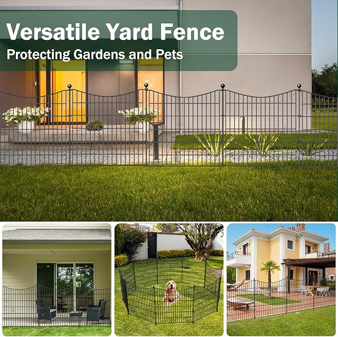 5 Panels Decorative Garden Fence - Image 6