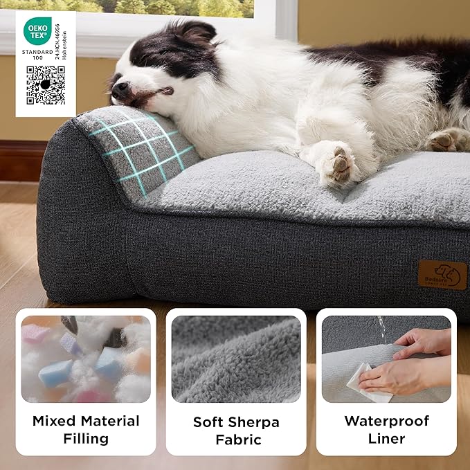 Bedsure SupportMax™ XL Pro Orthopedic Dog Beds Large Sized Dog - Image 5