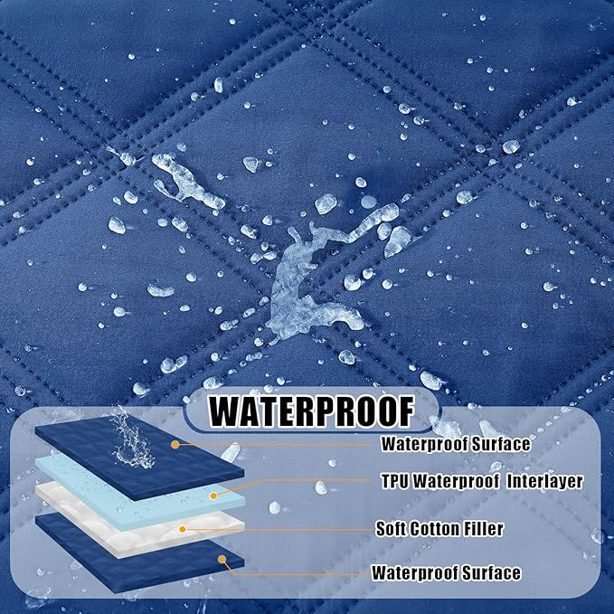 Smiry Waterproof Dog Bed Cover Blanket 30x53, Soft Reversible Pet Blanket - Image 2