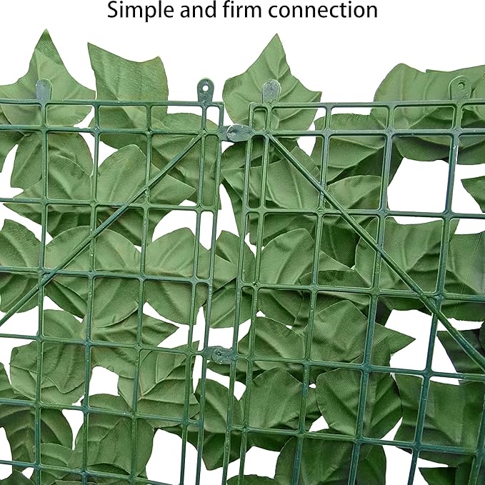 Artificial Ivy Privacy Fence Wall Screen, 60X120 in UV-Anti Faux Greenery - Image 3